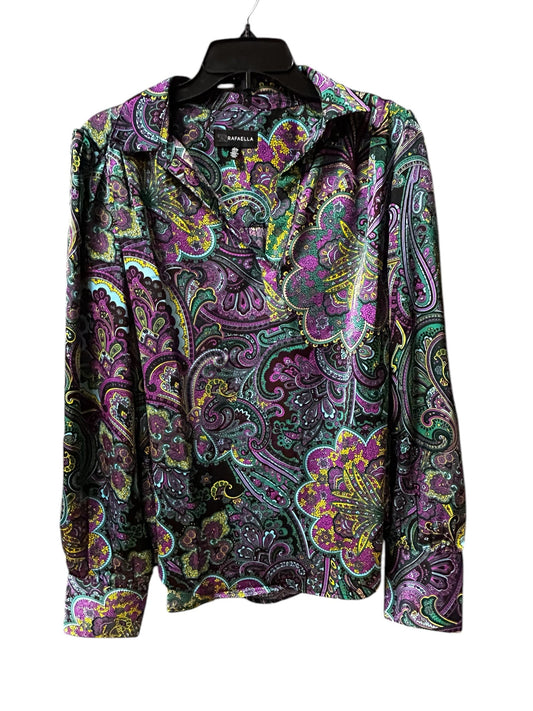 Top Long Sleeve By Rafaella In Multi-colored, Size: Xl