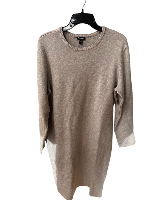 Dress Sweater By Express In Beige, Size: Xl