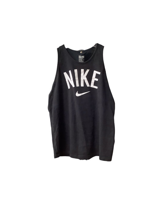 Athletic Tank Top By Nike In Black, Size: M