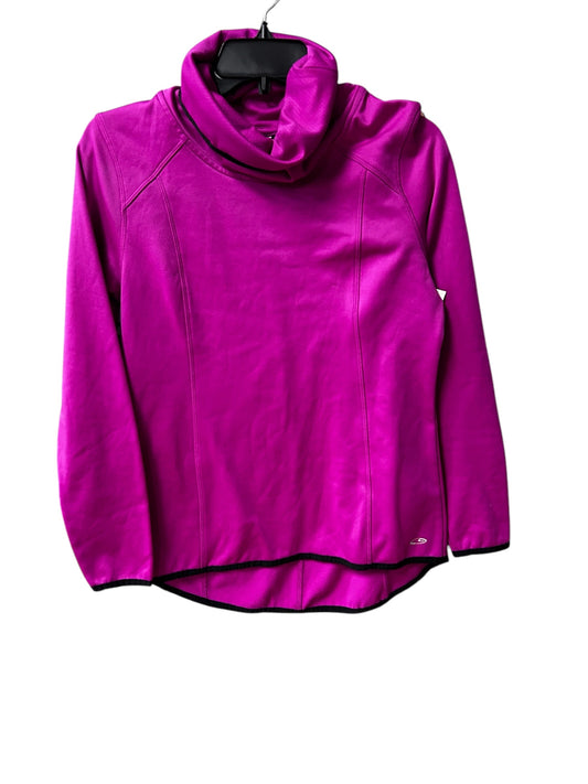 Athletic Top Long Sleeve Collar By Champion In Pink, Size: S