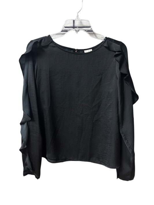 Top Long Sleeve By A New Day In Black, Size: S