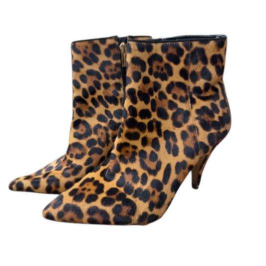 Boots Ankle Heels By Vince Camuto In Animal Print, Size: 8.5