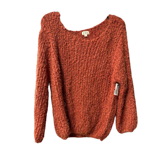 Sweater By Pol In Orange, Size: L