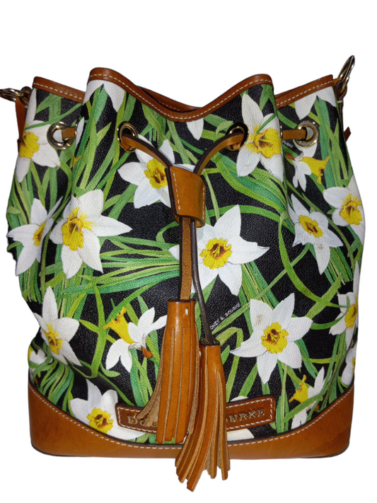 Floral Print Handbag Dooney And Bourke, Size Large