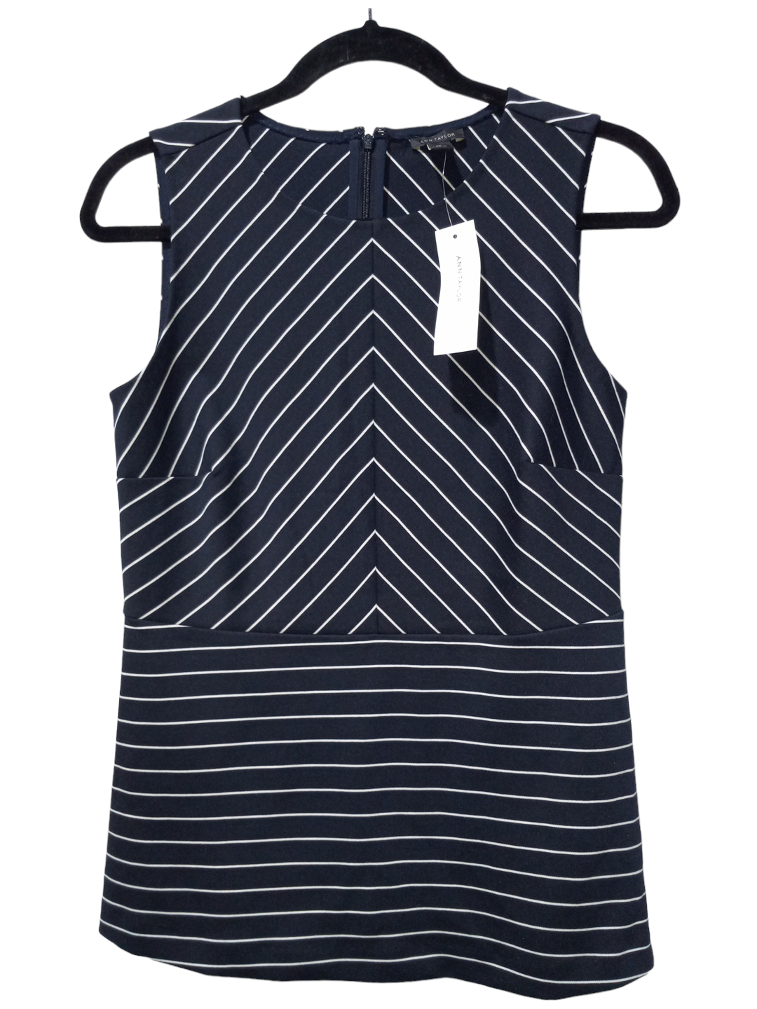 Striped Pattern Blouse Sleeveless Ann Taylor, Size Xs