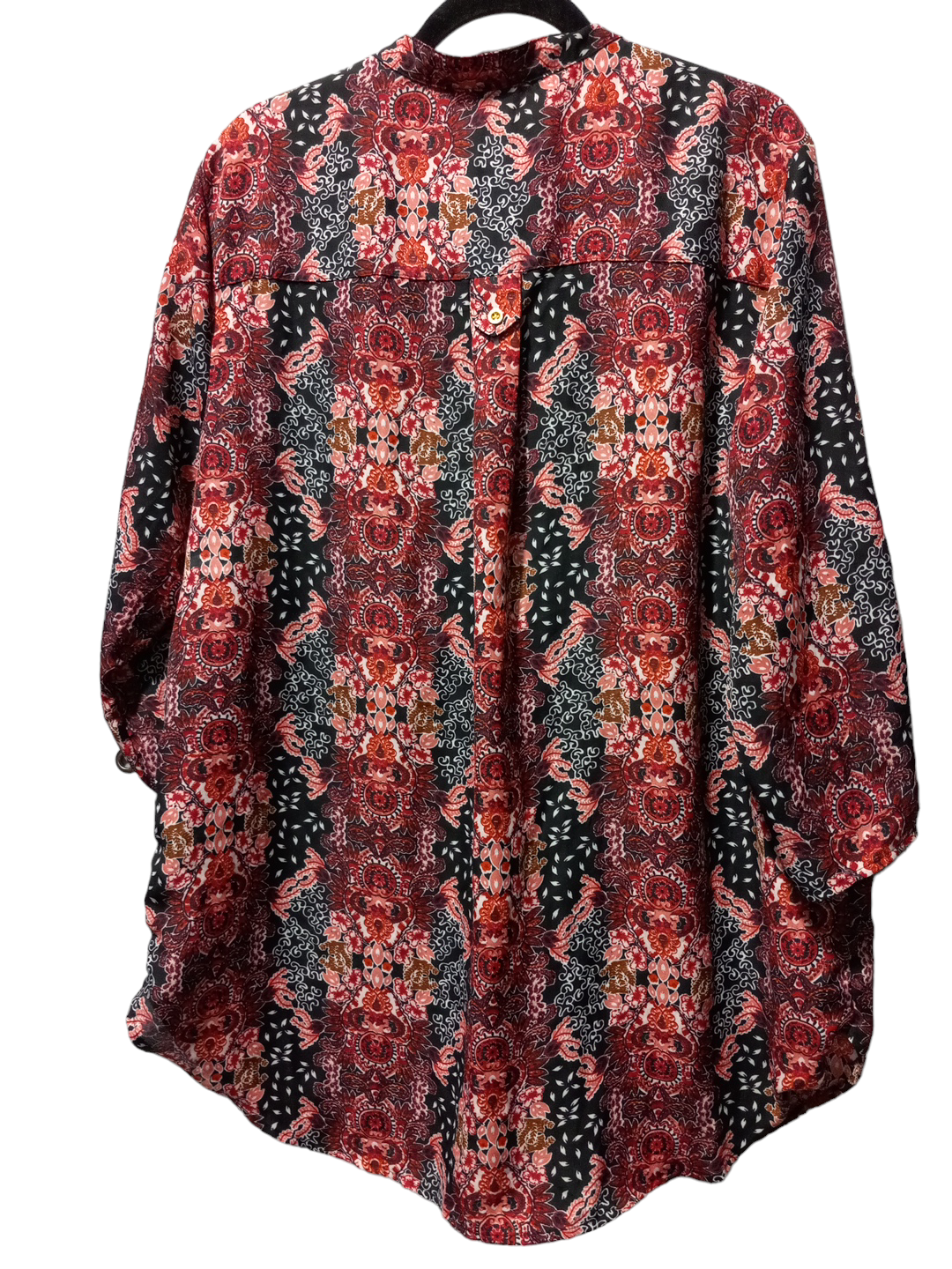 Floral Print Blouse 3/4 Sleeve Cato, Size 2x