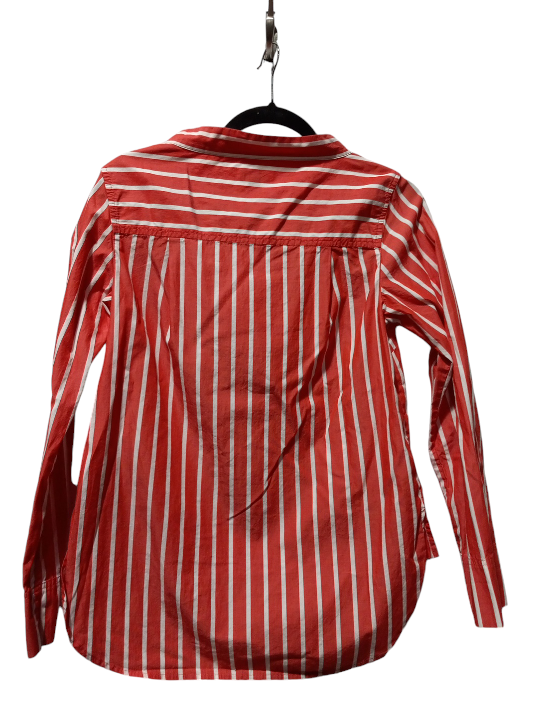 Blouse Long Sleeve By J. Crew In Striped Pattern, Size: 0