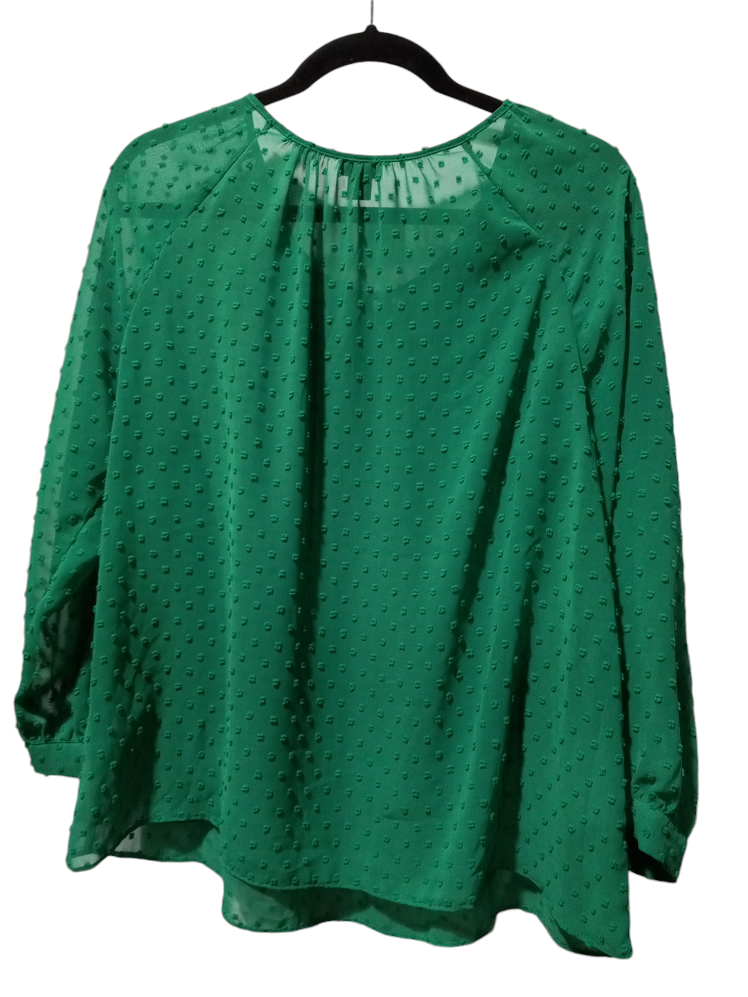 Blouse Long Sleeve By J. Crew In Green, Size: M