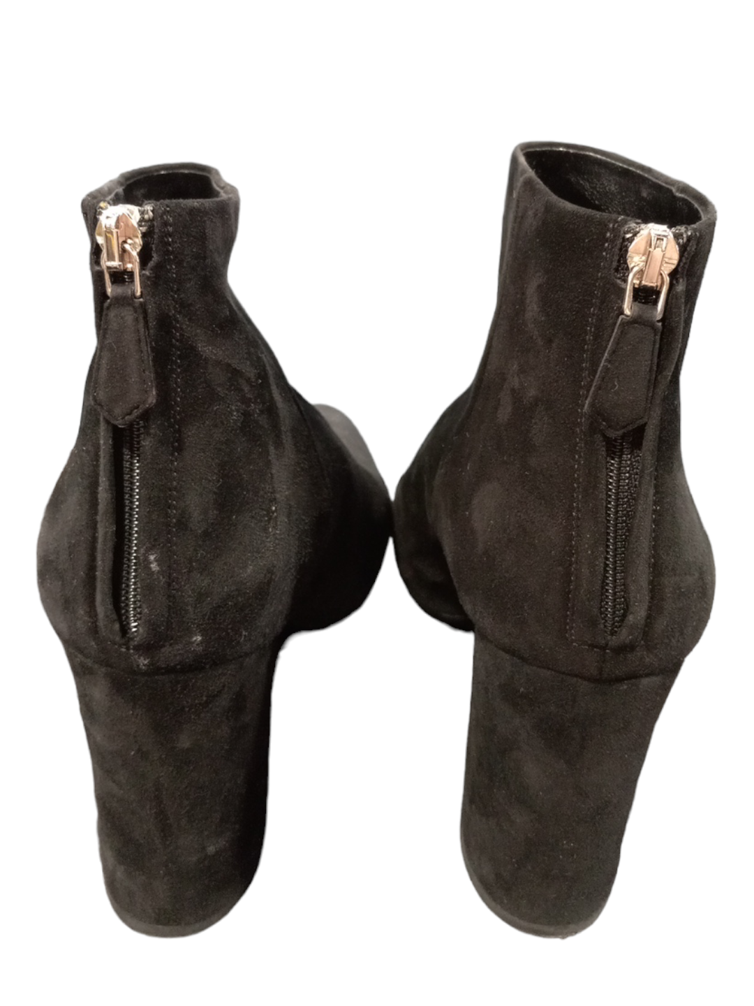 Black Boots Ankle Heels Prada, Size 9.5