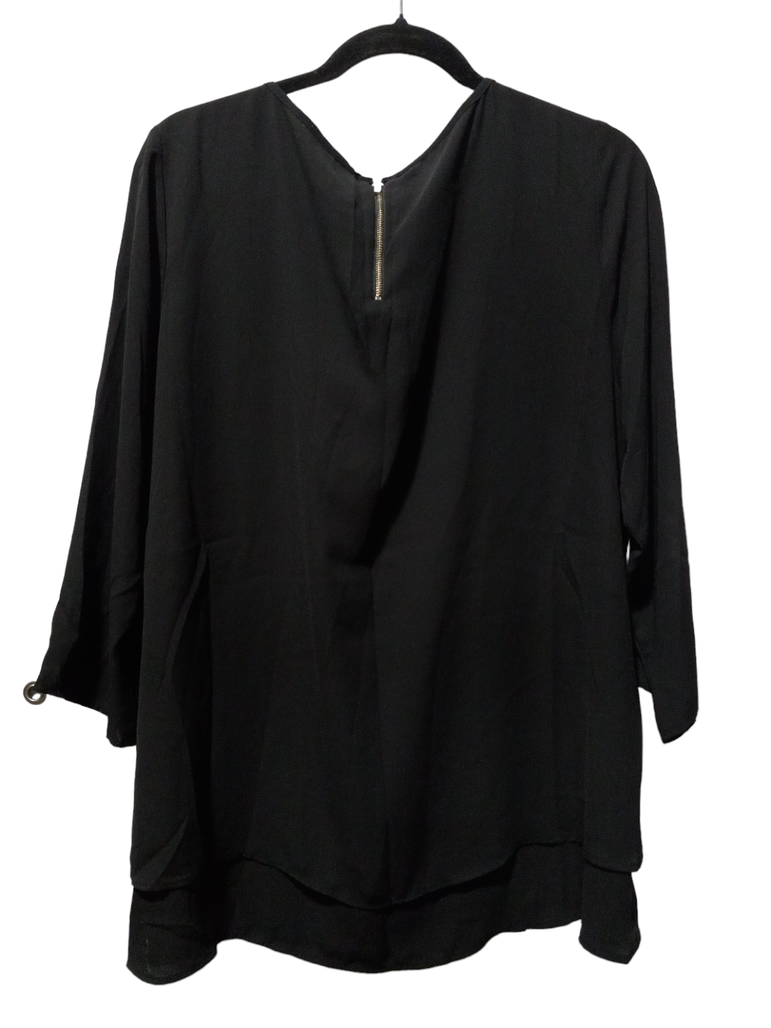 Blouse 3/4 Sleeve By Limited In Black, Size: Xl