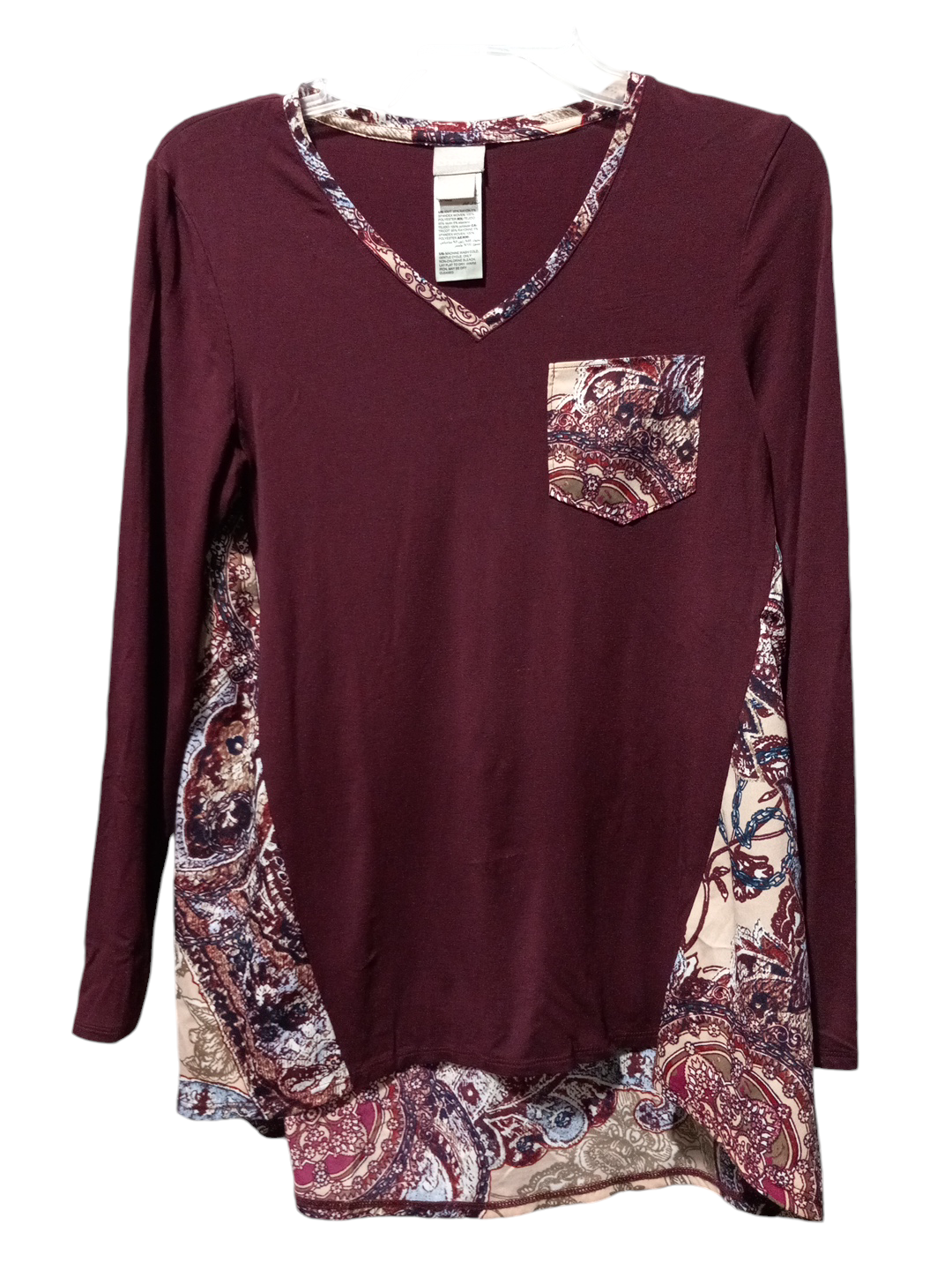 Tunic Long Sleeve By Chicos In Multi-colored, Size: M