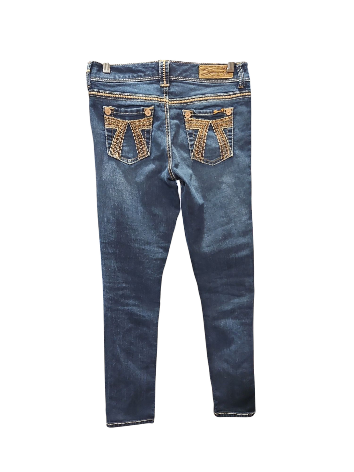 Jeans Skinny By Seven 7 In Blue Denim, Size: 4