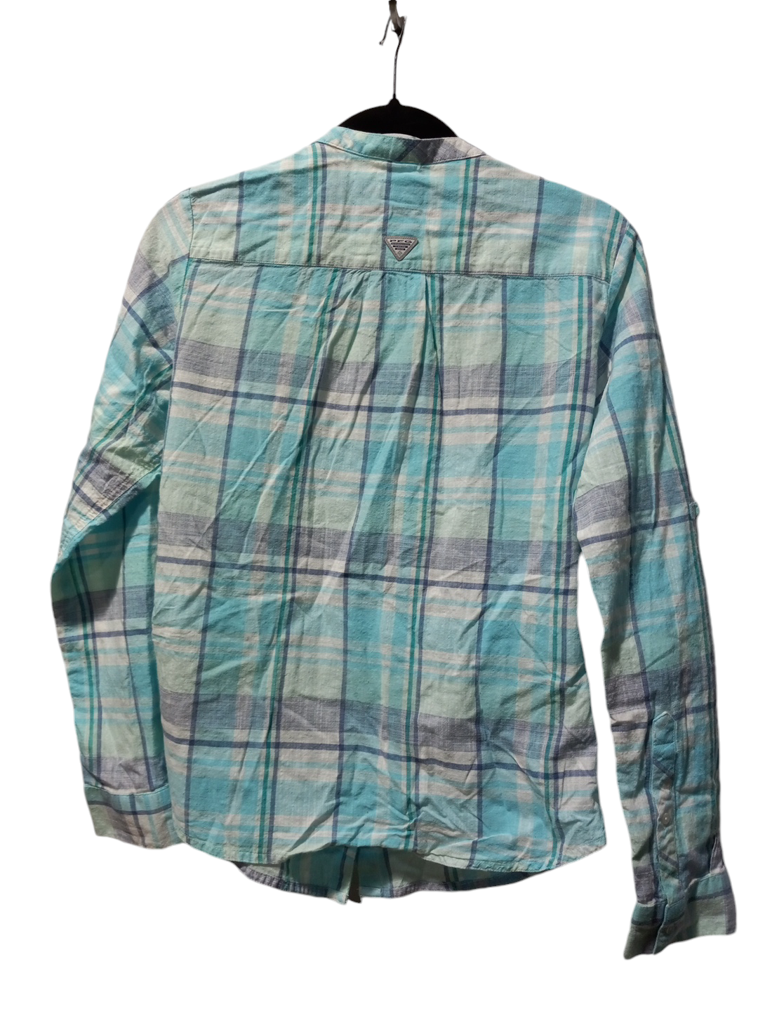 Top Long Sleeve By Columbia In Plaid Pattern, Size: S