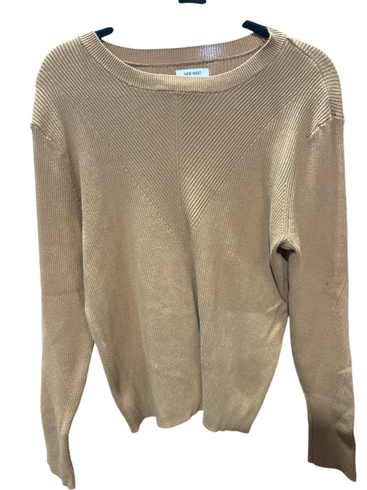 Sweater By Nine West Apparel In Brown, Size: Xl