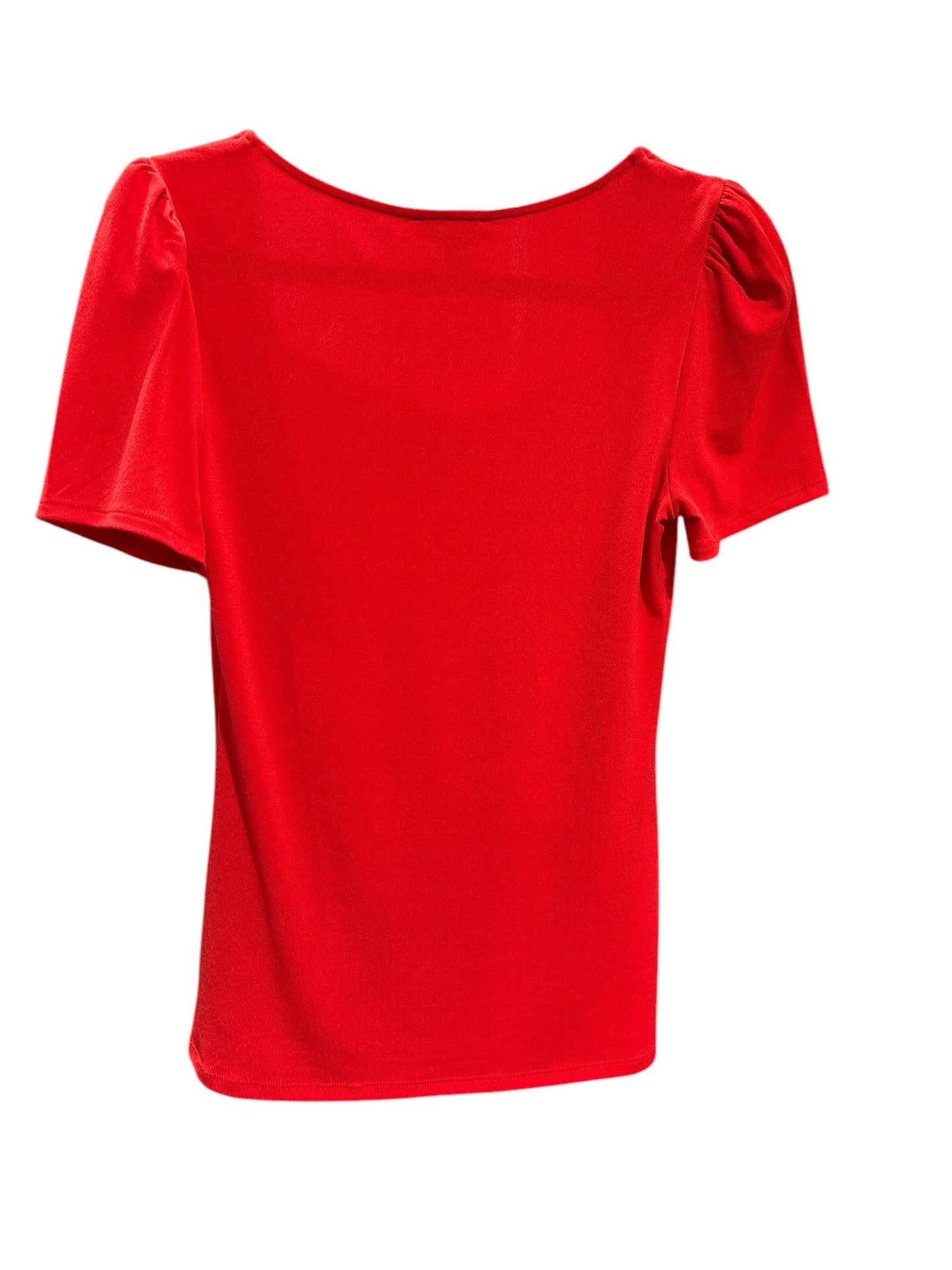 Blouse Short Sleeve By Express In Red, Size: M