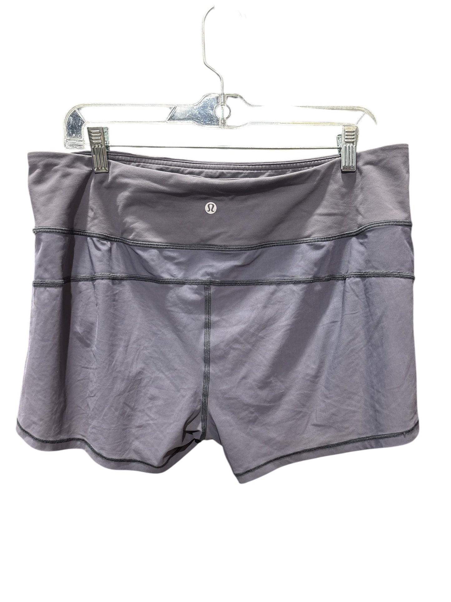 Athletic Shorts By Lululemon In Grey, Size: 12