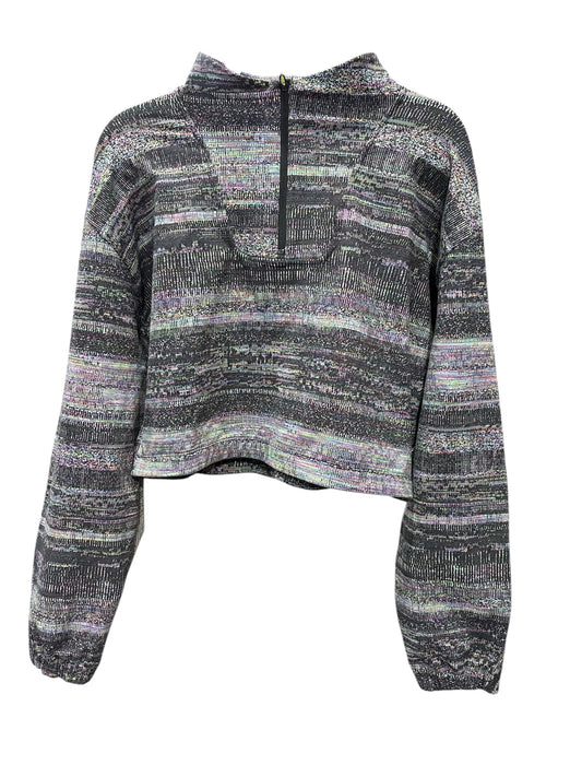 Athletic Top Long Sleeve Collar By Lululemon In Multi-colored, Size: 14