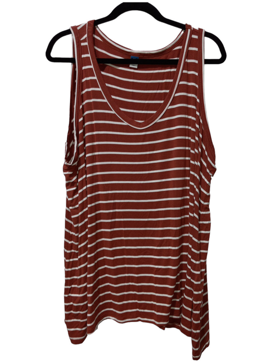 Striped Pattern Top Sleeveless Old Navy, Size 3x