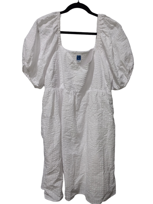 White Dress Casual Short Old Navy, Size Xl