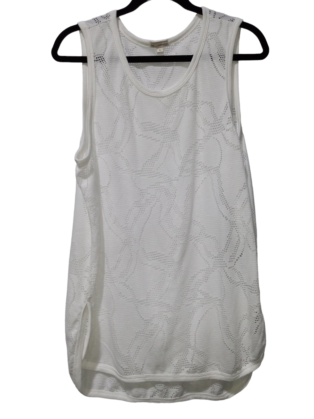 White Top Sleeveless Gap, Size Xl