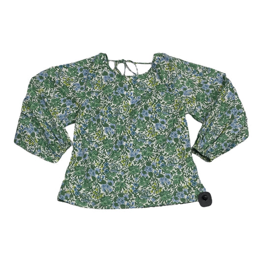 Top Long Sleeve By J. Crew In Floral Print, Size: Xs