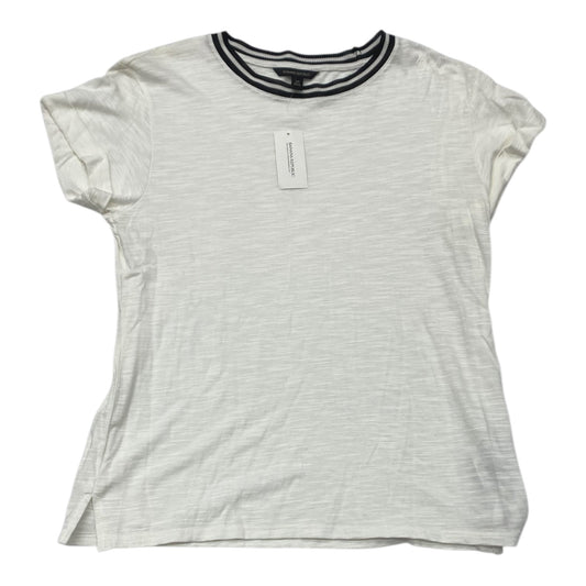 Top Short Sleeve By Banana Republic In White, Size: Xs