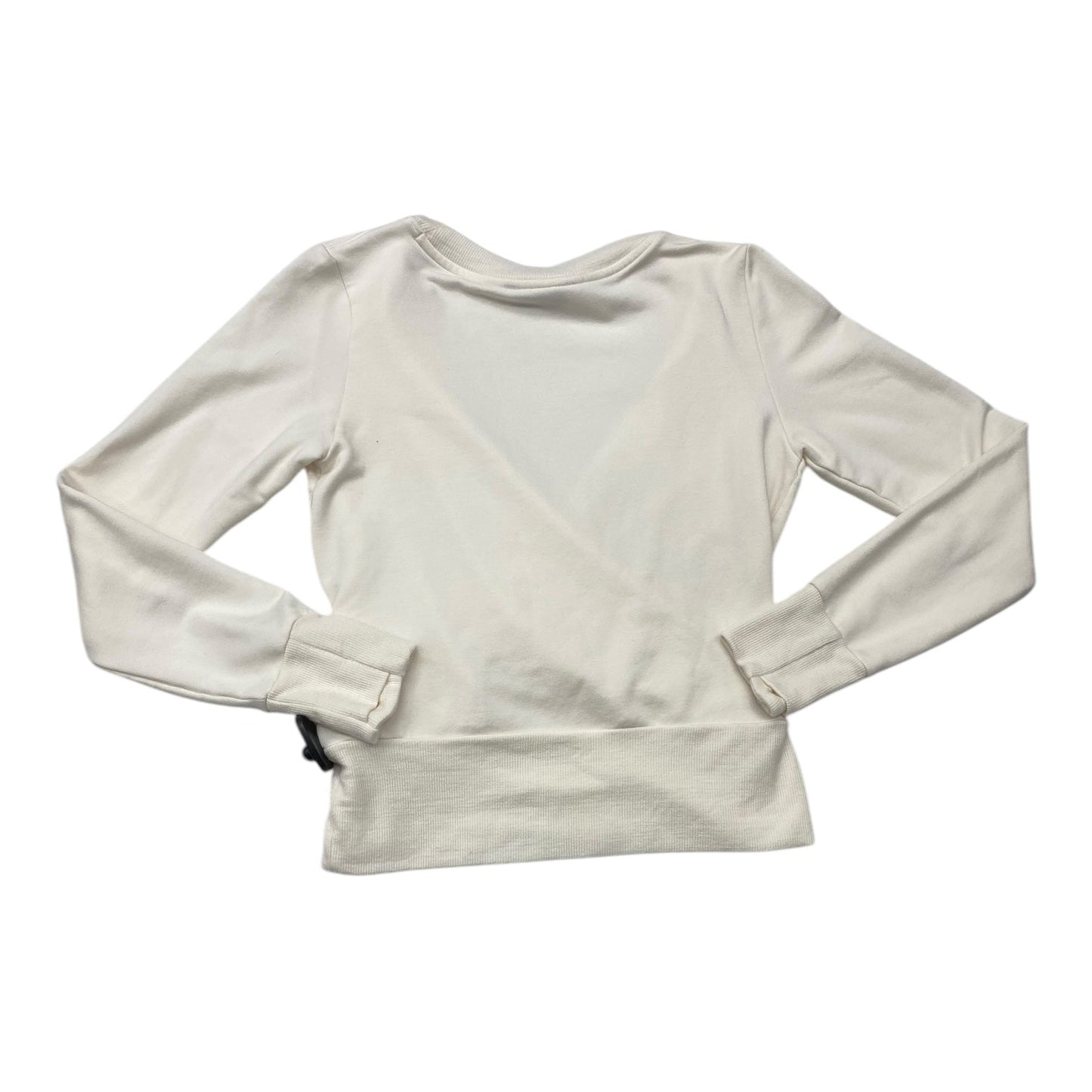 Athletic Top Long Sleeve Collar By Athleta In Cream, Size: Xs