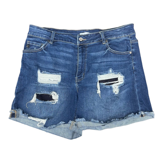 Blue Denim Shorts Kancan, Size 16