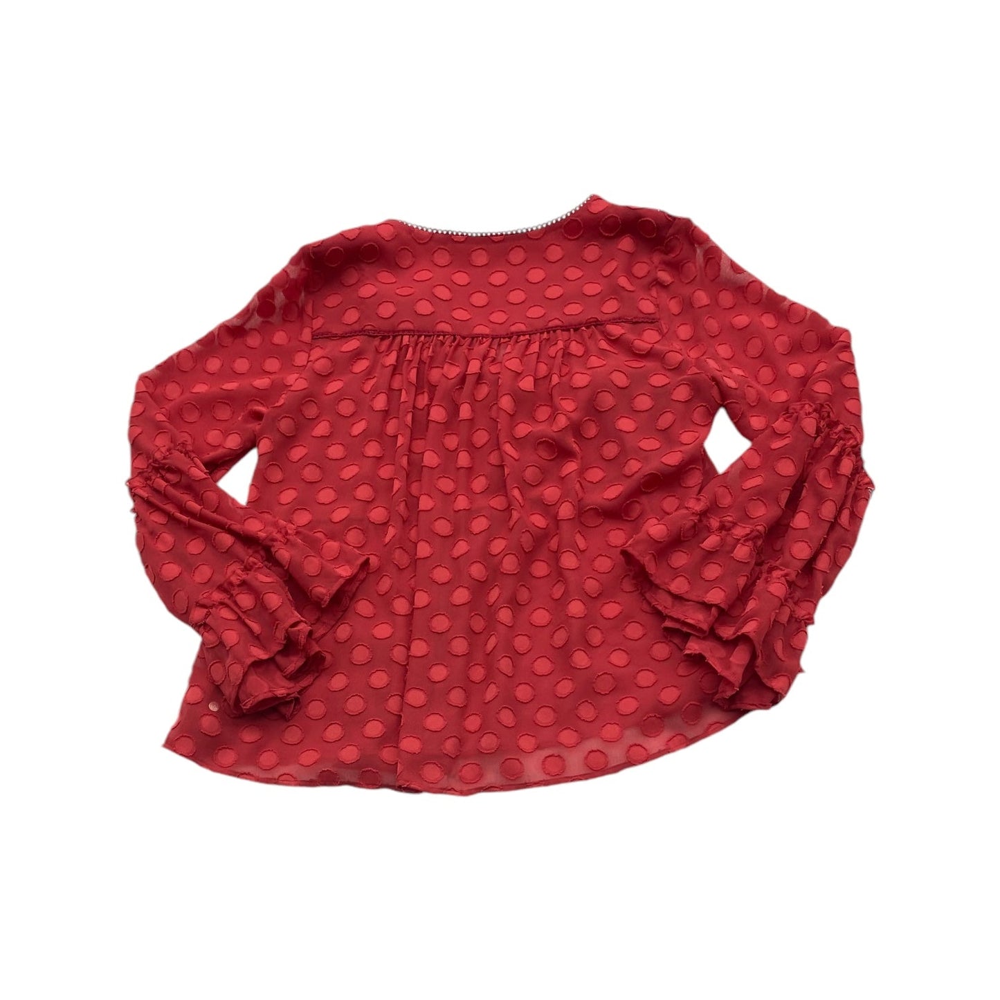 Top Long Sleeve By Soft Surroundings In Red, Size: Xs