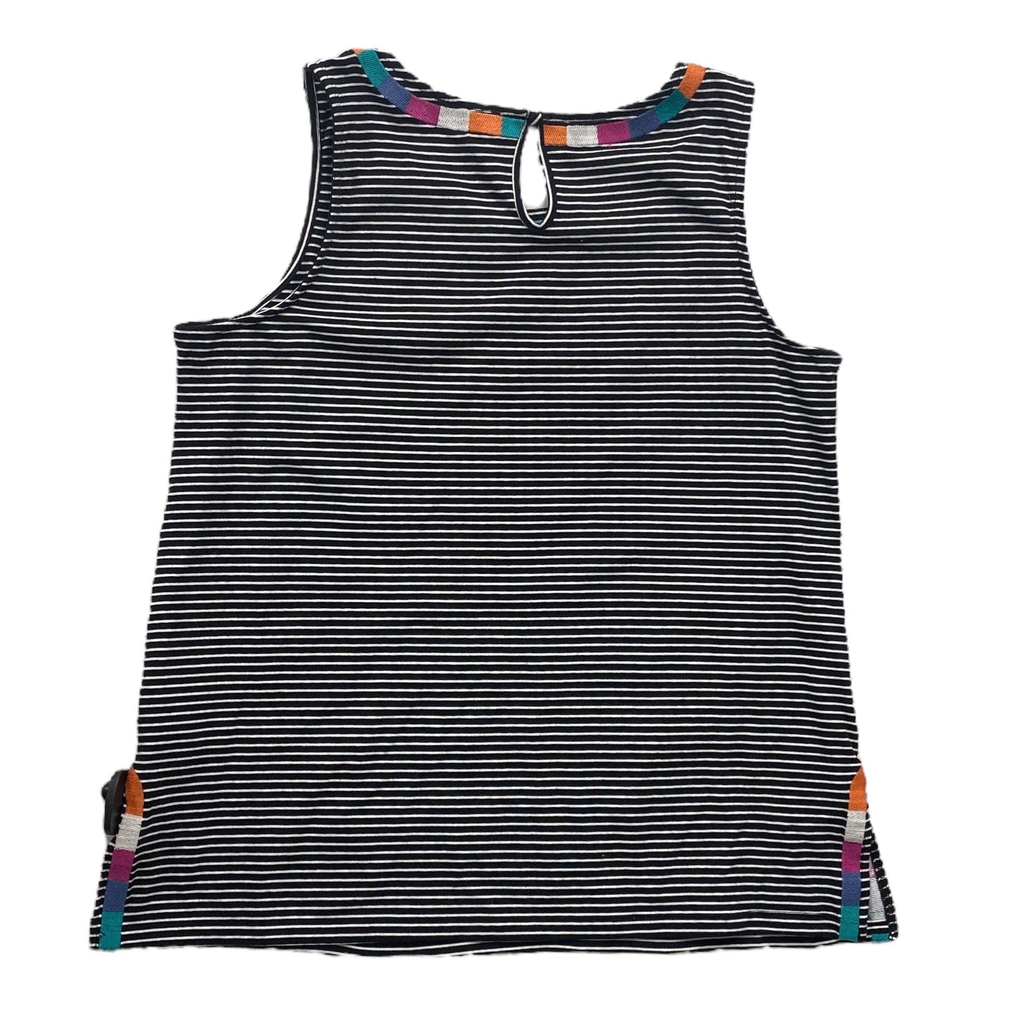 Striped Pattern Top Sleeveless Tribal, Size L