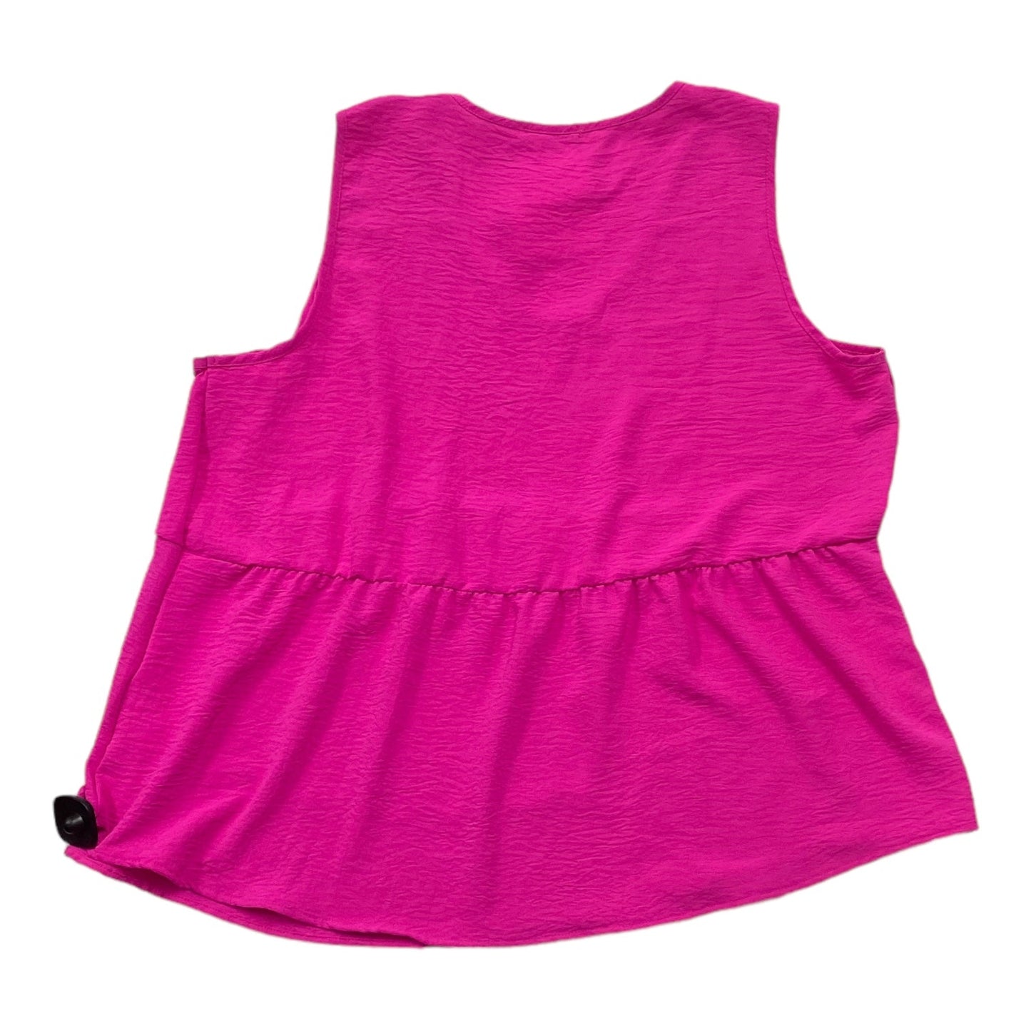 Pink Top Sleeveless Cotton Bleu, Size 1x