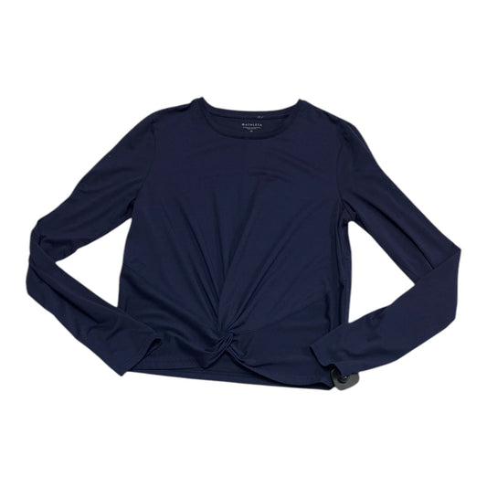 Athletic Top Long Sleeve Crewneck By Athleta In Navy, Size: M