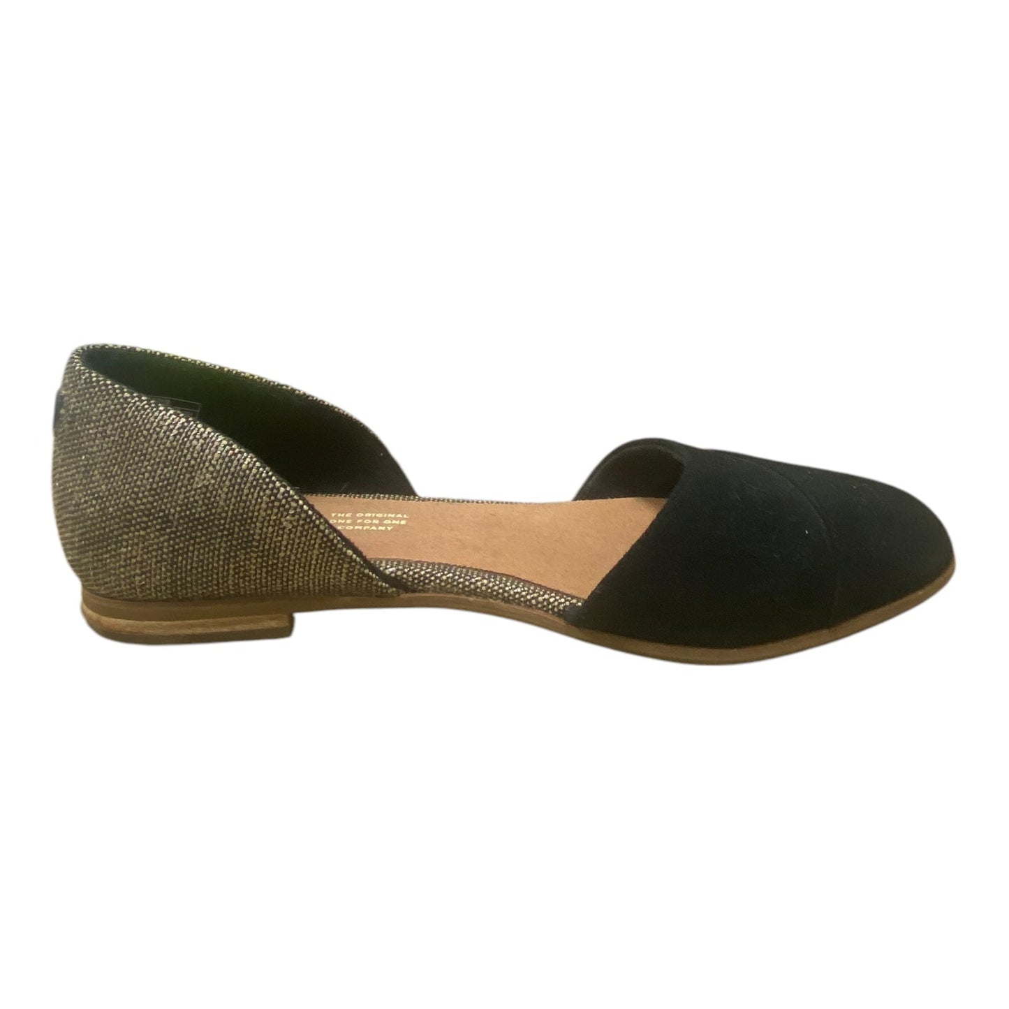 Shoes Flats By Toms In Black & Brown, Size: 7