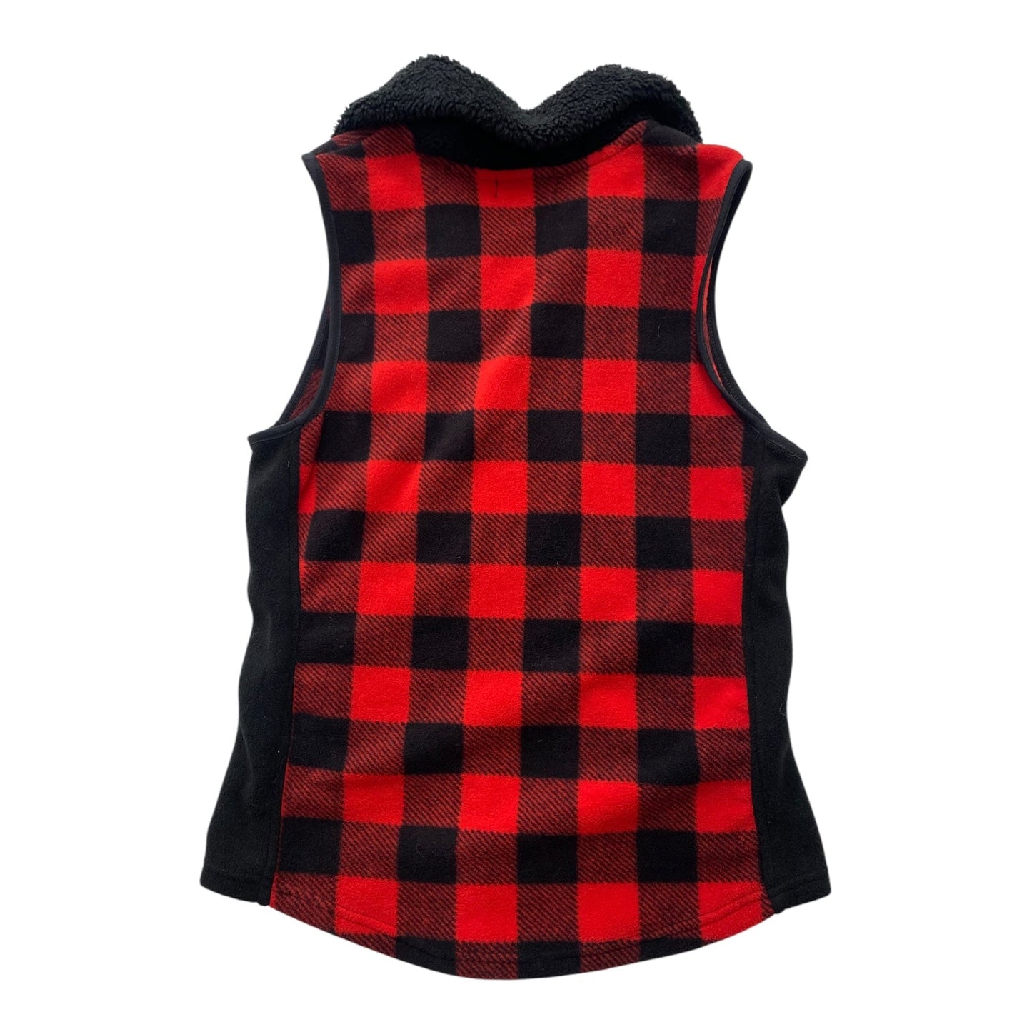 Vest Fleece By Chaps In Black & Red, Size: S