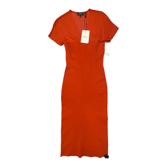 Dress Designer By Theory In Orange, Size: S