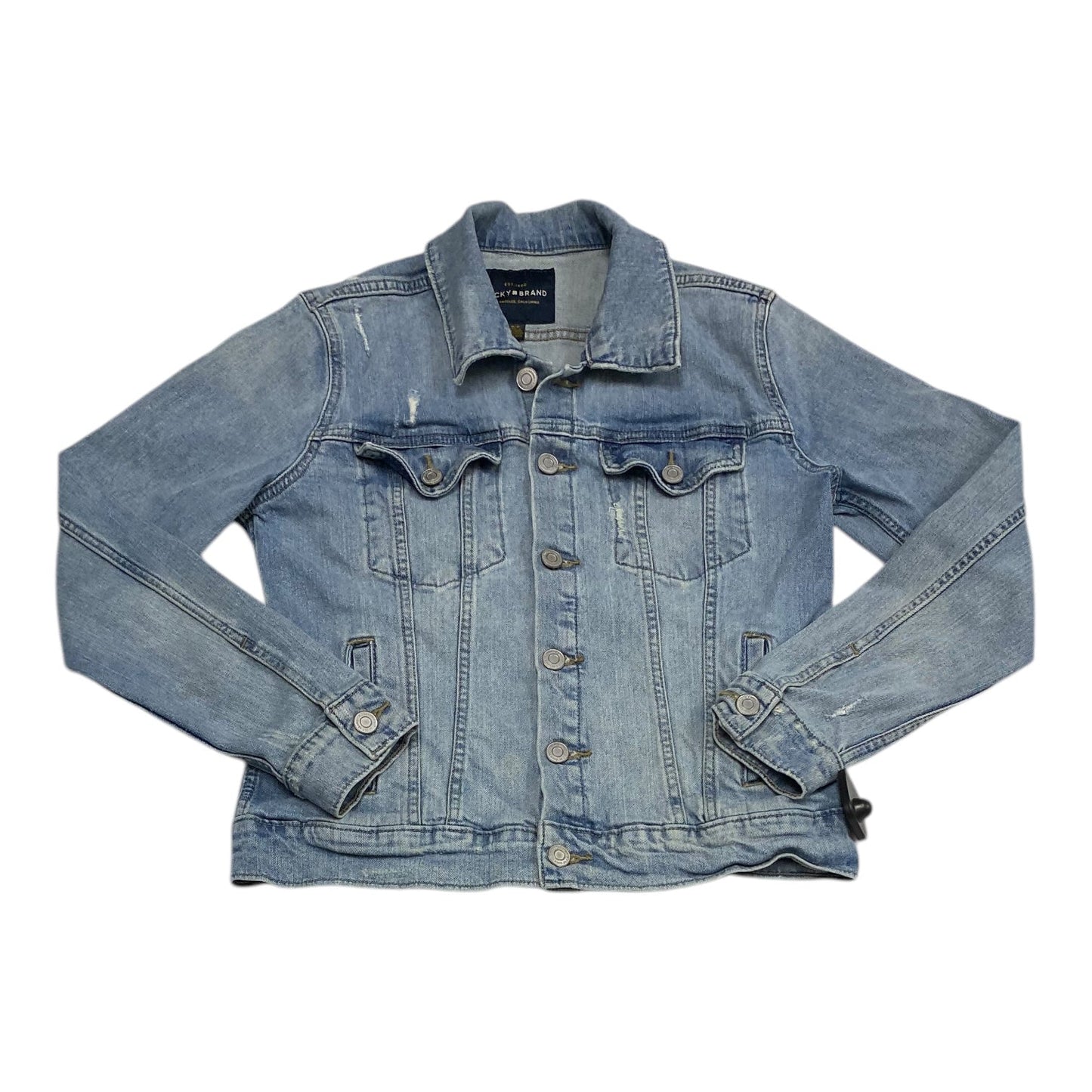 Jacket Denim By Lucky Brand In Blue, Size: Sp