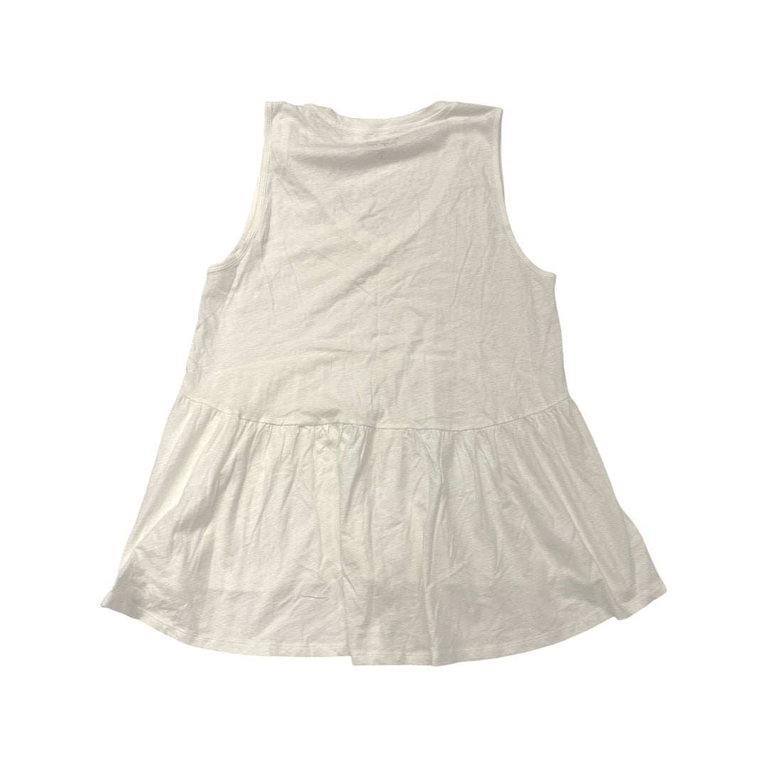 Top Sleeveless By Loft In Cream, Size: L