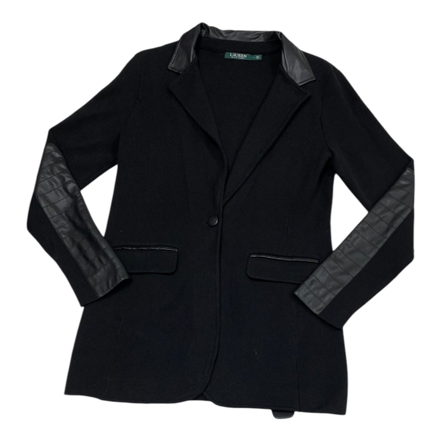 Blazer By Lauren By Ralph Lauren In Black, Size: L