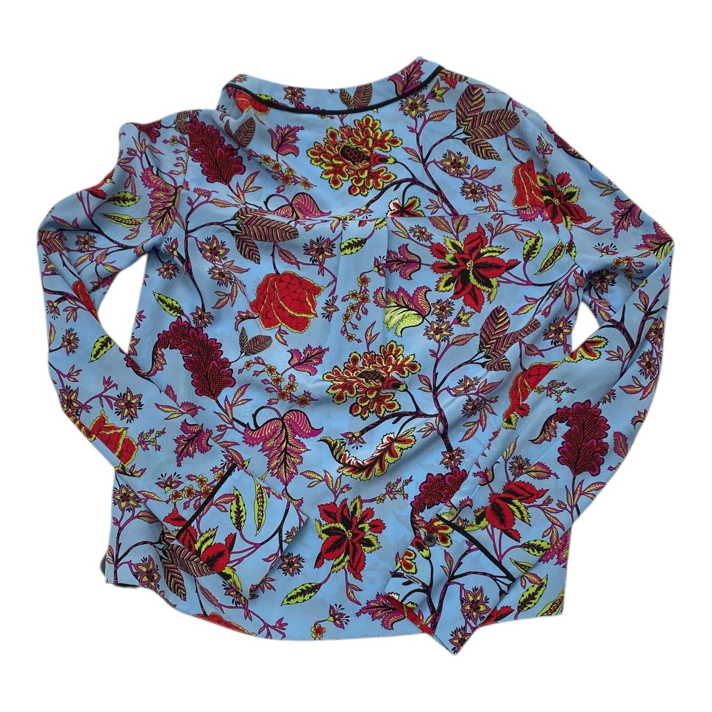 Top Long Sleeve Designer By Diane Von Furstenberg In Multi-colored, Size: Xs