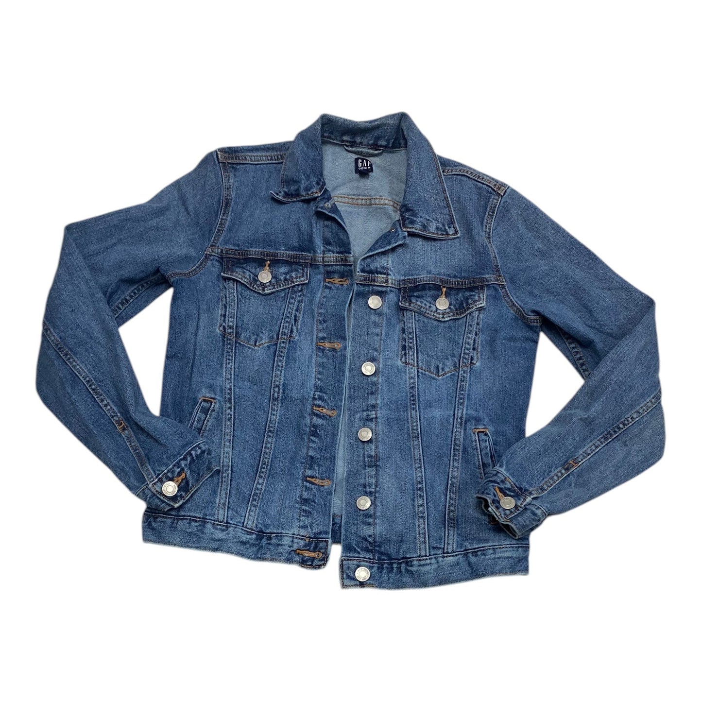 Jacket Denim By Gap In Blue, Size: S