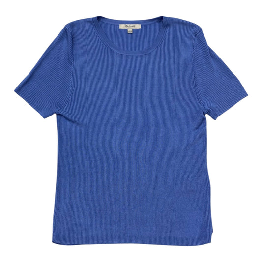 Top Short Sleeve By Madewell In Blue, Size: S