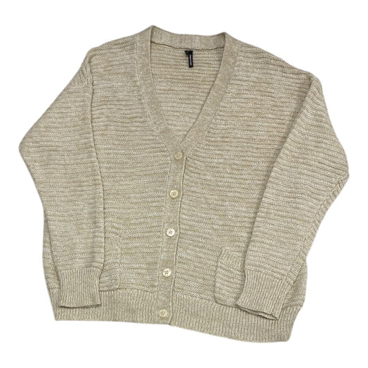 Sweater Cardigan By Maurices In Cream, Size: L