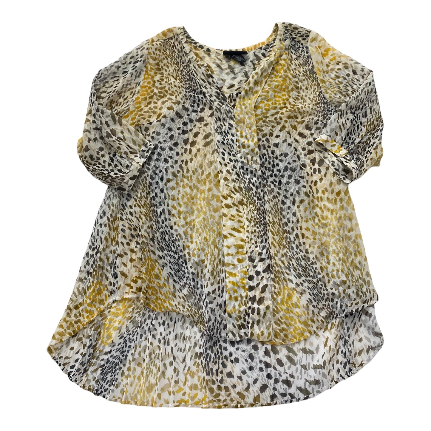 Top Long Sleeve By Lane Bryant In Animal Print, Size: 3x