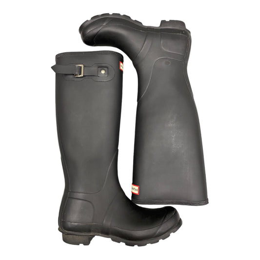 Boots Rain By Hunter In Black, Size: 7