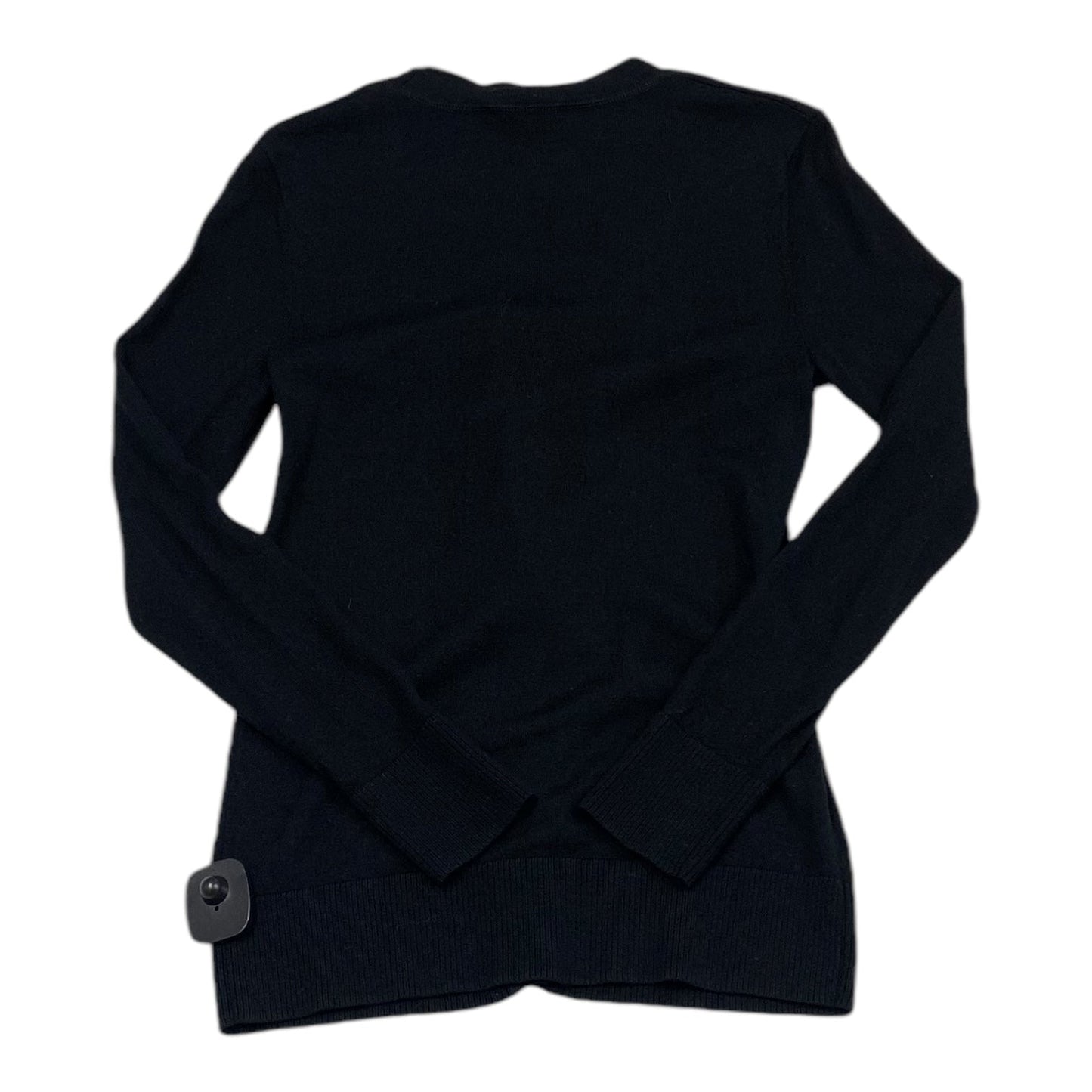 Sweater Cardigan By Tory Burch In Black & Gold, Size: M