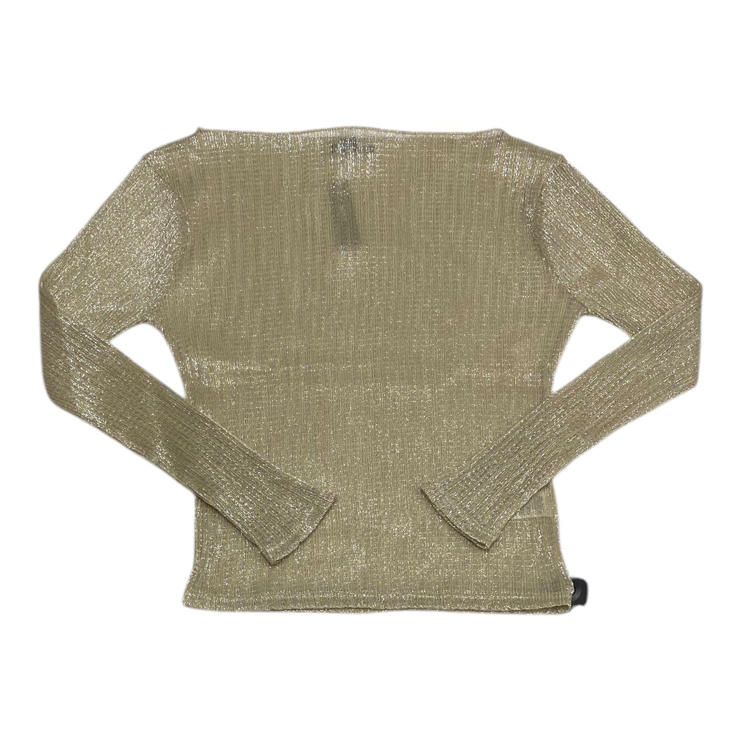 Top Long Sleeve By J. Crew In Gold, Size: S