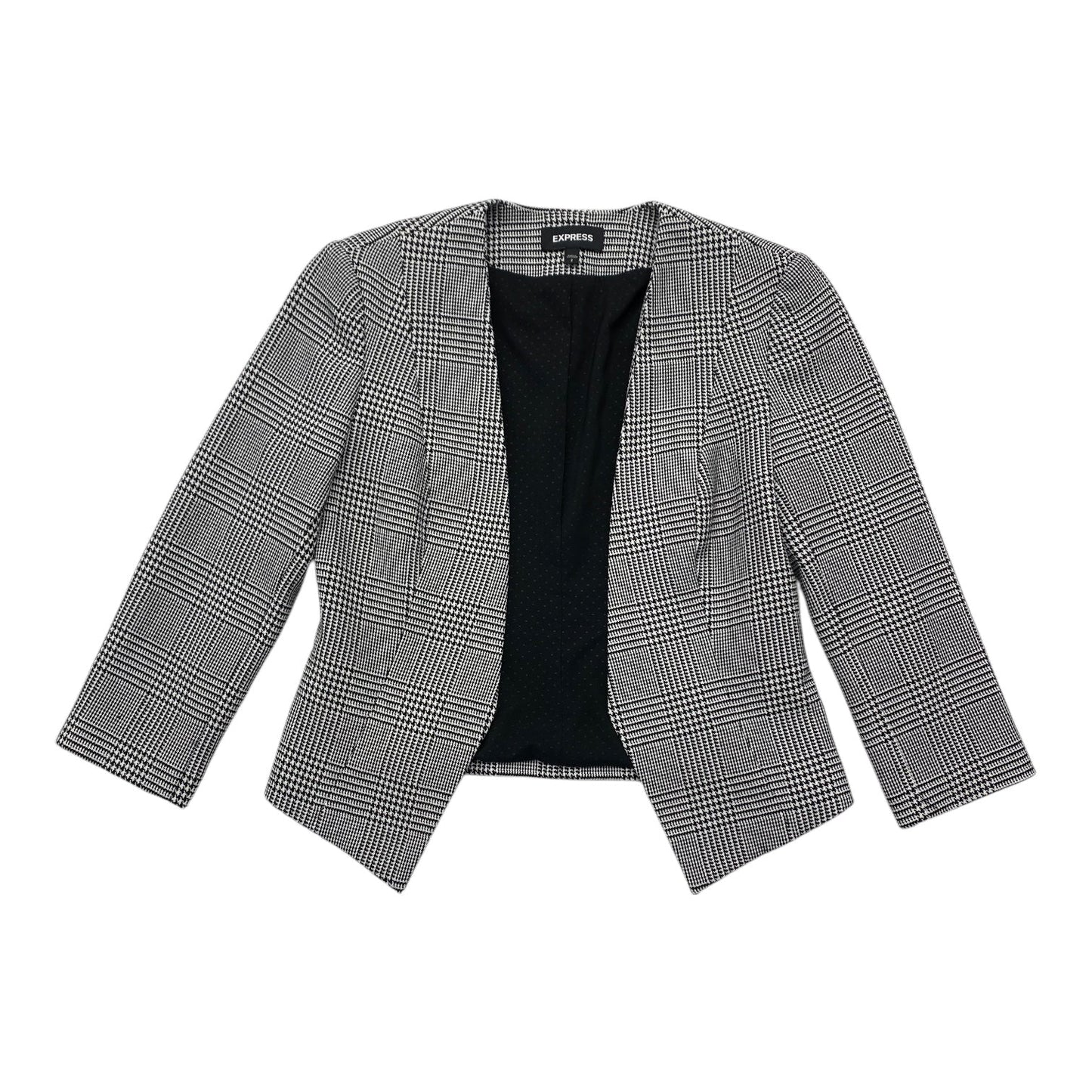 Blazer By Express In Black & White, Size: Xs