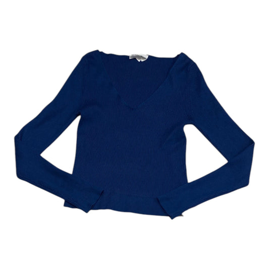 Top Long Sleeve By Olive And Oak In Blue, Size: L