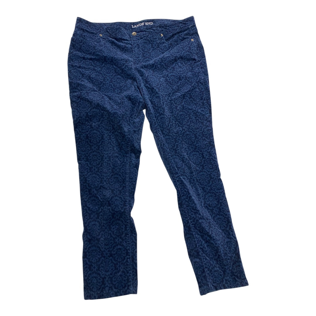 Pants Corduroy By Lands End In Blue, Size: 16