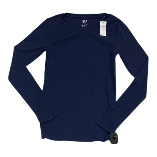 Top Long Sleeve Basic By Gap In Navy, Size: Xsp